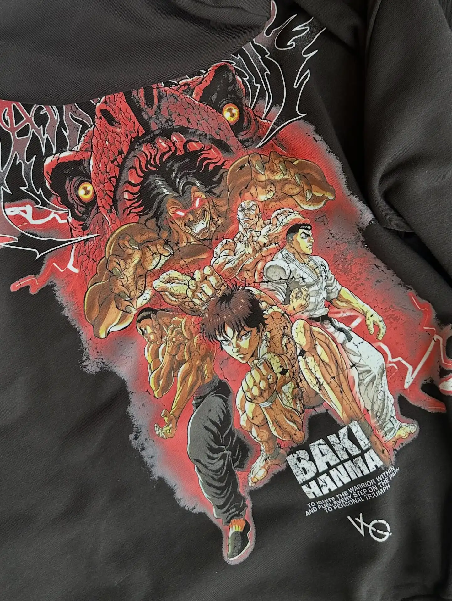 باكي هانما طباعة أنيمي هوديي البلوز القمم جديد harajuku الشارع الشهير المتضخم البلوز رياضية الصالة الرياضية هوديس الرجال y2k الملابس #4