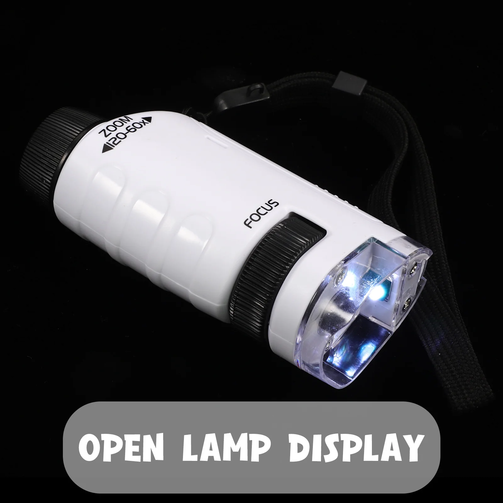 Children's Handheld Microscope Monocular Educational Magnifier for Science Labs Biology Tool for Young