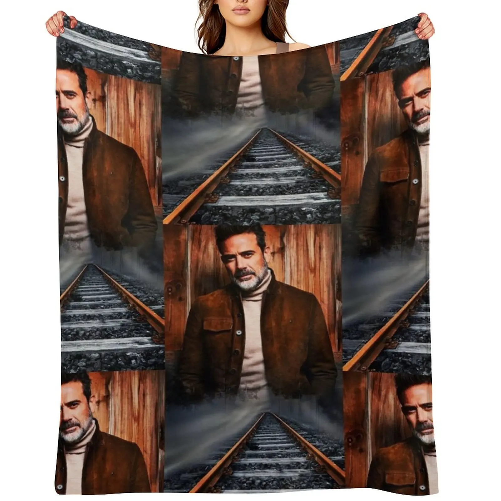 

Jeffrey Dean Morgan Throw Blanket Blankets For Bed Decorative Sofas Beach christmas gifts Blankets