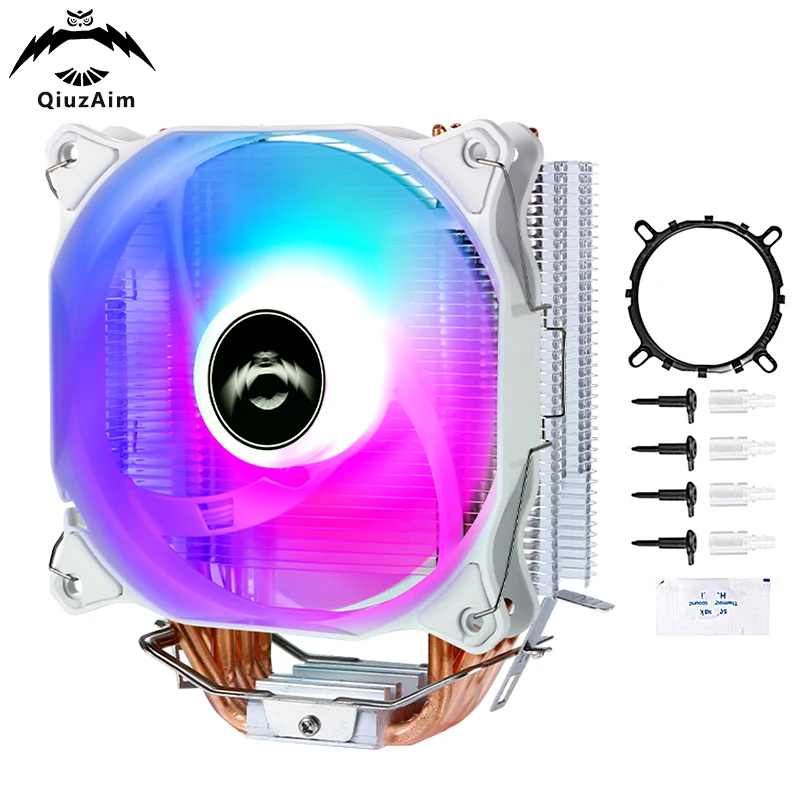 

QiuzAim PC 120mm Fan 6 Heat Pipe Radiator CPU Efficient Cooler Suitable For Installing LGA775 115x 1200 1700 1366 AMD Air-cooled