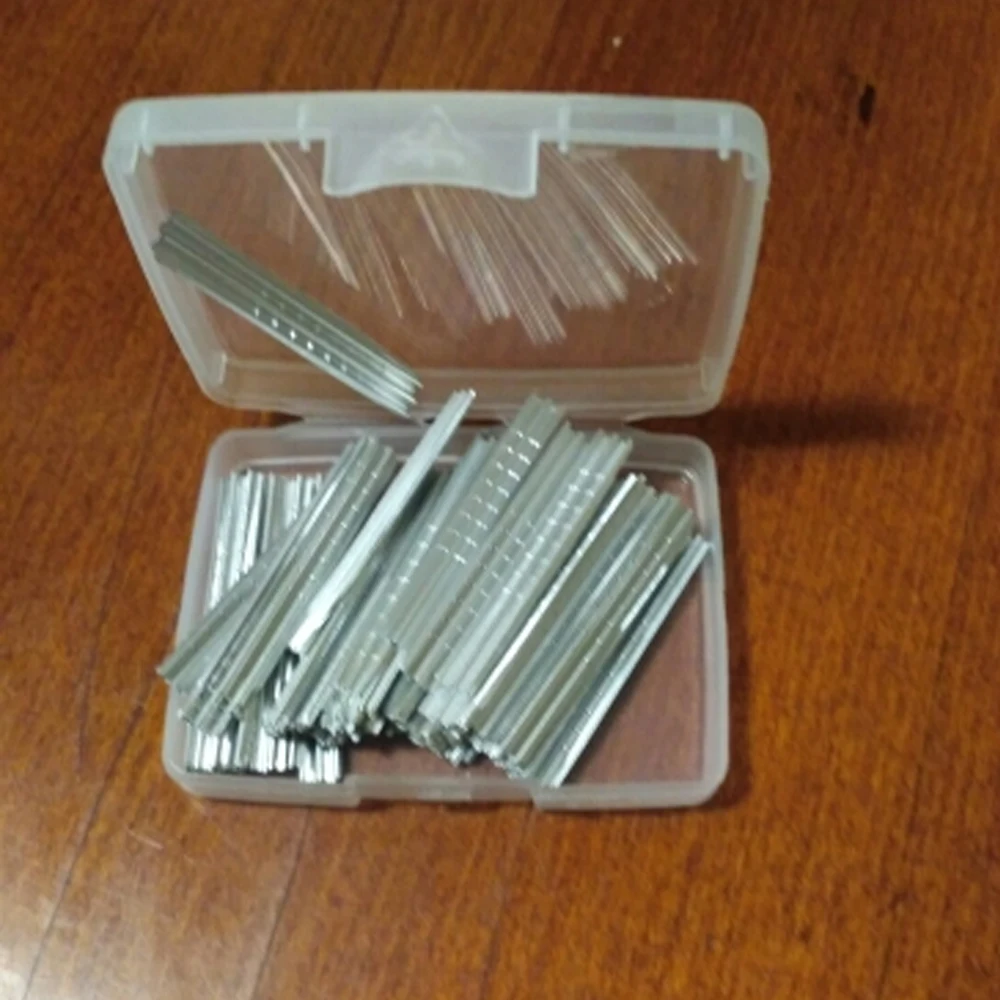 JMCKJ Double Row Finished Tin Foil Strip High Quality Locksmith Tools Gold and Silver Tin Foil Key Consumable Tool 100PCS/BOX