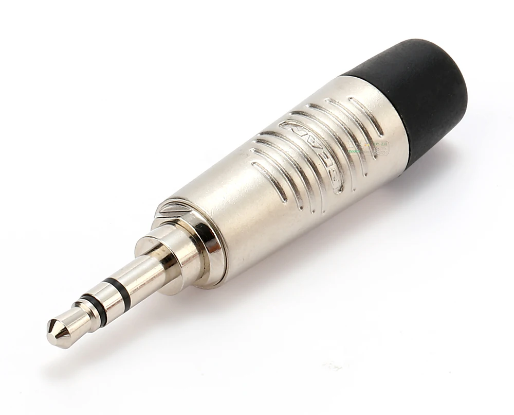 REAN Schwarze Hülle Vergoldeter/Versilberter Schweißstecker RTP3C-B Kleiner 3-Poliger 3,5mm Stereo-Kopfhörer Audio-Verstärker Geräteanschluss – Detail 15