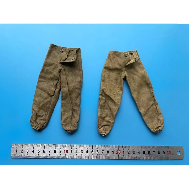 1/6 Scale Male Soldier North Africa Tactical Combat Pants WWII Military Trousers Model for 12inch Action Figures Body Dolls