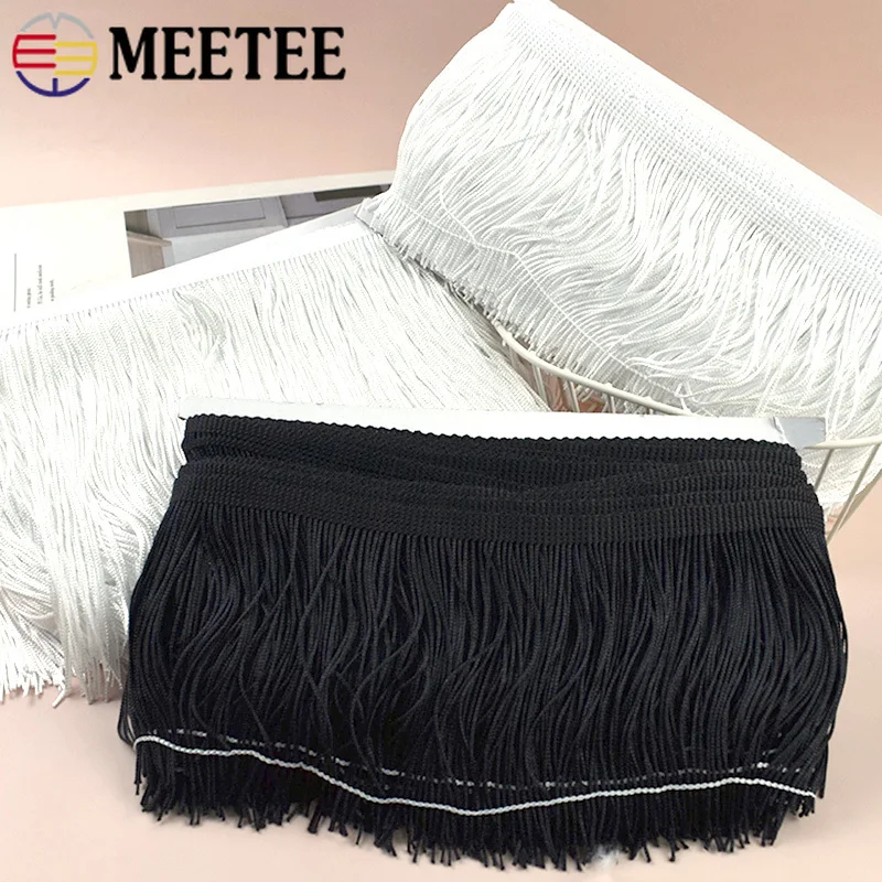 

2/5Yards 10/15/20/30/50cm Black White Tassel Fringes Sewing Lace Trim for Clothes Bag Hat Decor Trimming Ribbon Band DIY Tassels