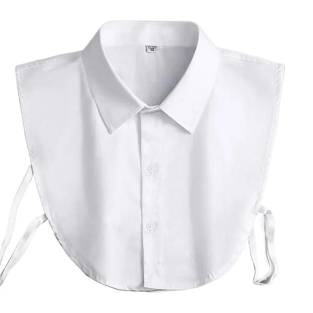 Künstlicher Kragen, universeller künstlicher Kragen für Herren- und Damenhemden, Dickey Half False Blouse Dickey Tops, einfarbig, einfach zu kombinieren, Business – Detail 11