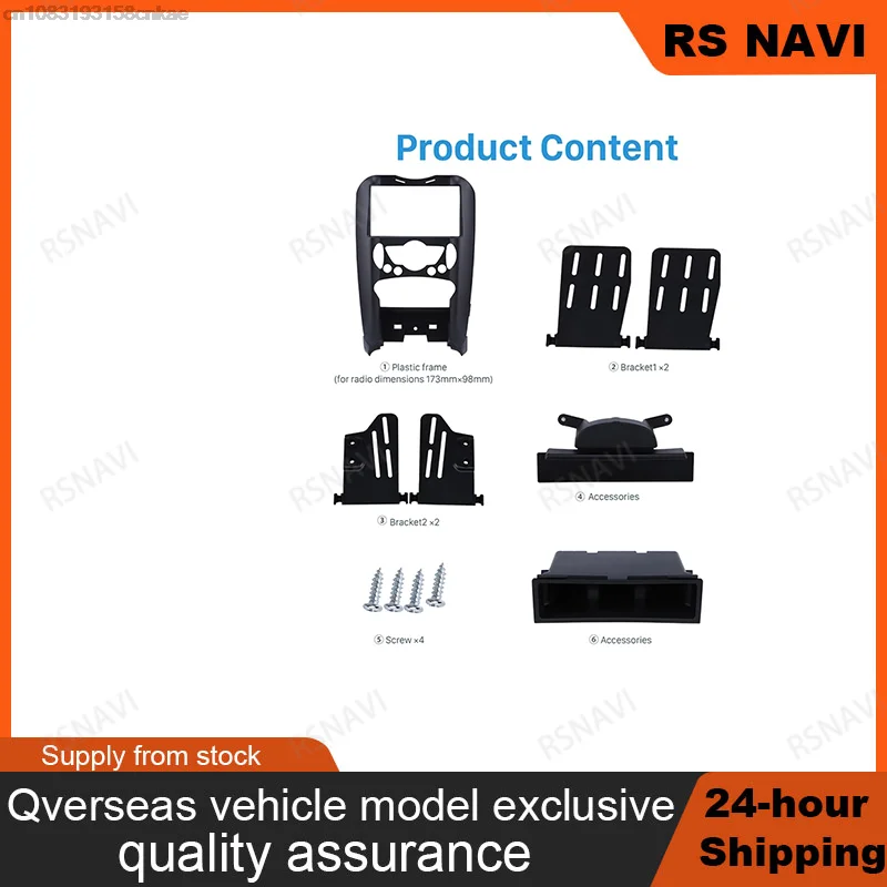 RSNAVI 2 Din Car Radio DVD Player Fascia Frame for-BMW Mini Cooper R55 R56 R57 Trim Panel Installation Kit