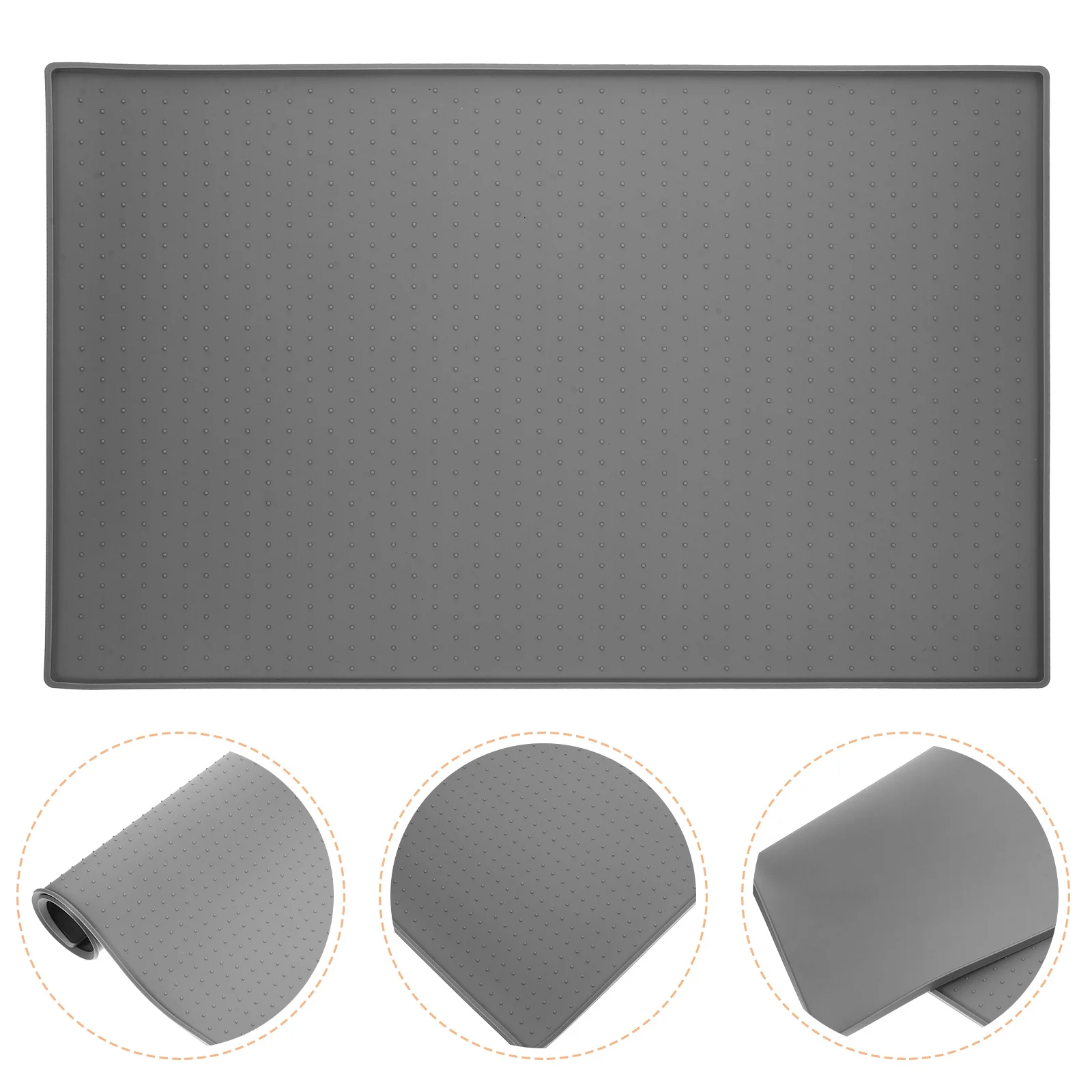 

Silicone Non-Slip Dog Cat Food Mat Small Size Waterproof Tray for Pet Feeding Bowl No Spill Easy Clean Stylish Design