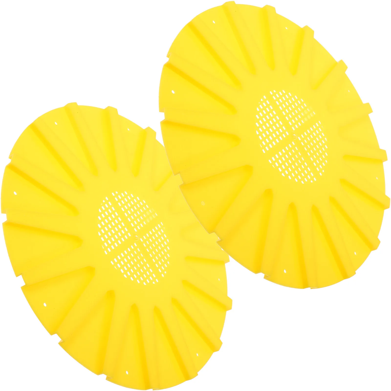 2Pcs Beekeeping Escape Tray Circular Plastic Bee for Hive Transfer 16-Channel Colony Relocation Tool Beekeeping