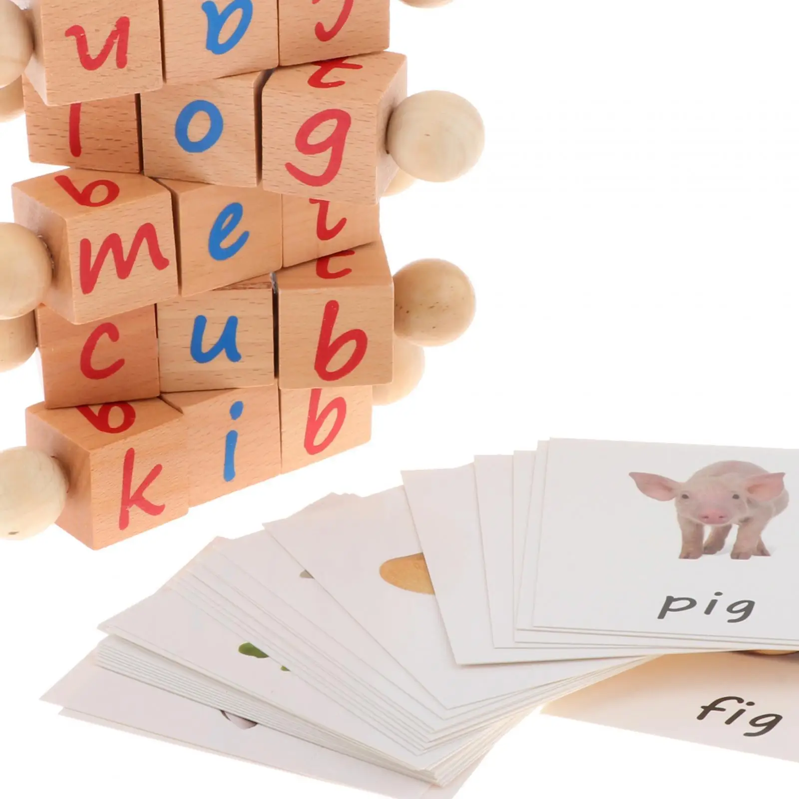 Blocs de lecture en bois, jeux d'orthographe, cartes Flash, Puzzle Alphabet, apprentissage précoce, mots de vue, lecture pour garçons et filles, maternelle
