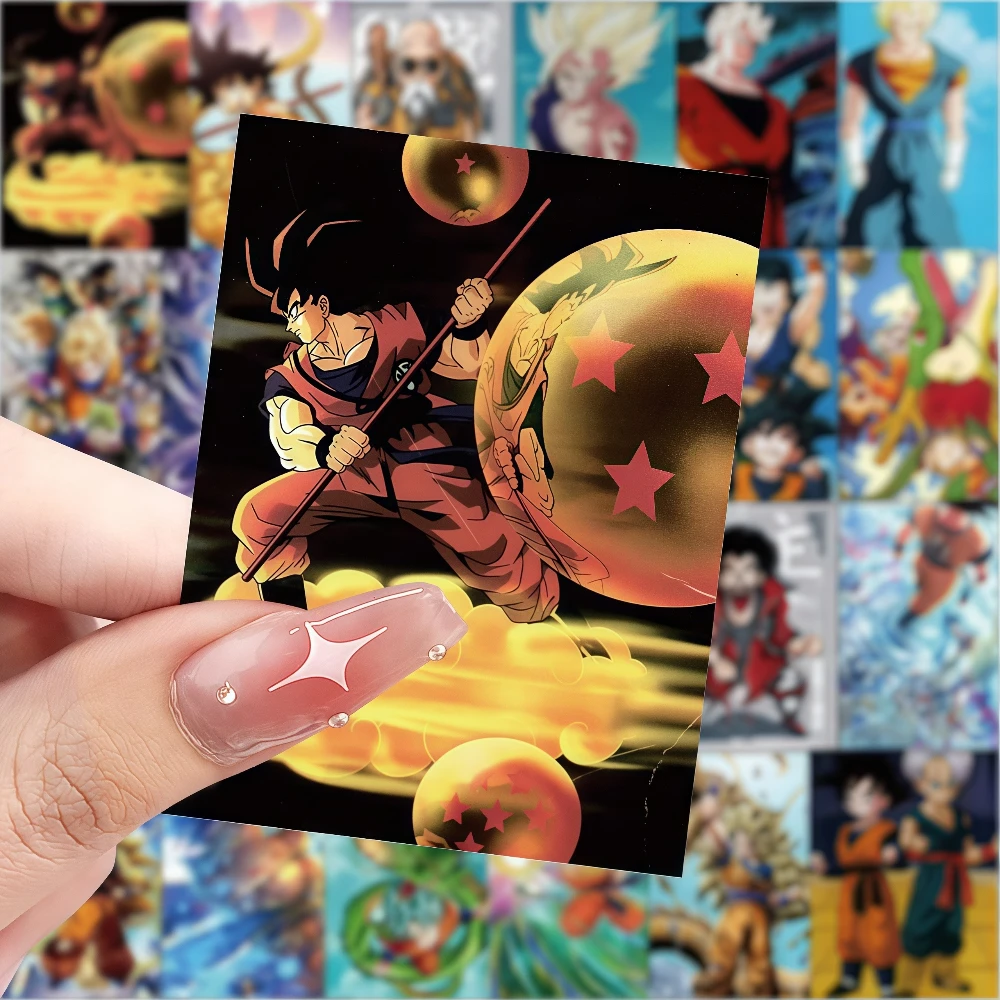 مجموعة ملصقات Dragon Ball Z Goku Super Saiyan المقاومة للماء للهاتف المحمول وأجهزة حقيبة الأمتعة هدية أنيمي رائعة قابلة للجمع