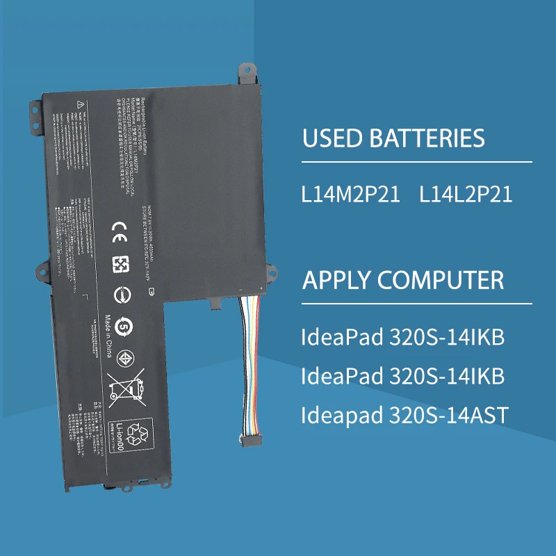 Somi-Batterie de remplacement pour ordinateur portable Lenovo, remplacement pour Lenovo Emergency aPad 330S-14AST 330S-14IKB 330S-15ARR 330S-15AST 330S-15IKB Series L14L2P, L14M2P21