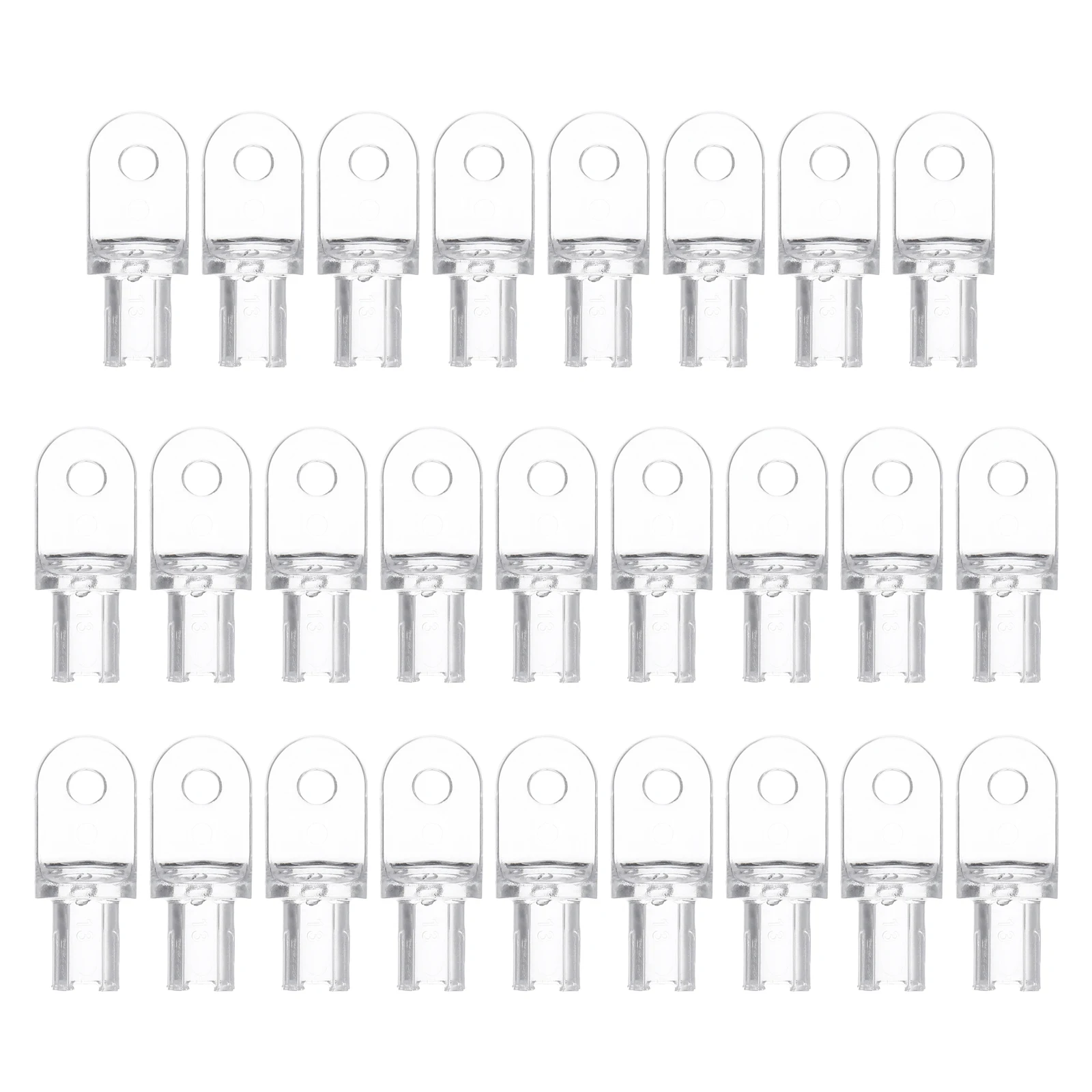 

20pcs Blind Hooks Transparent Plastic Wand Tips for Window Drapery Lightweight Durable Universal Compatibility Hardware