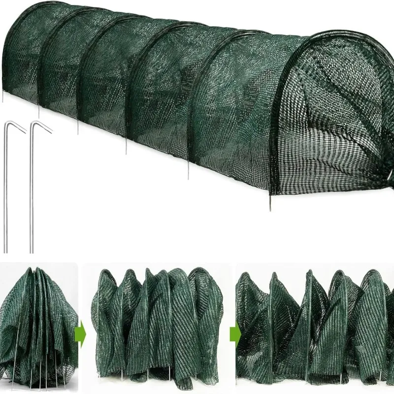 

A74E-Сетка для навеса садового туннеля с технологией быстросъемного отсека, рядовые крышки для овощей, крышка для растений от солнца