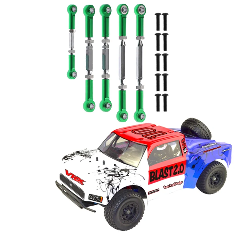 ABGN 5 шт. металлический стержень сервопривода для VRX Racing RH1043 RH1045 RH1043SC RH1045SC RH817 RH818 детали для обновления радиоуправляемого автомобиля