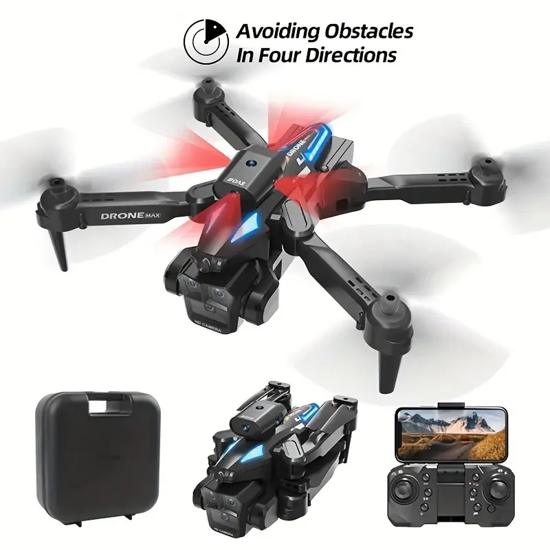 C10 Quadcopter Drone - 360° °   Infrarood obstakelvermijding, luchtcamera, afstandsbediening, perfect cadeau, nieuwjaars-/hanksgiving-cadeau