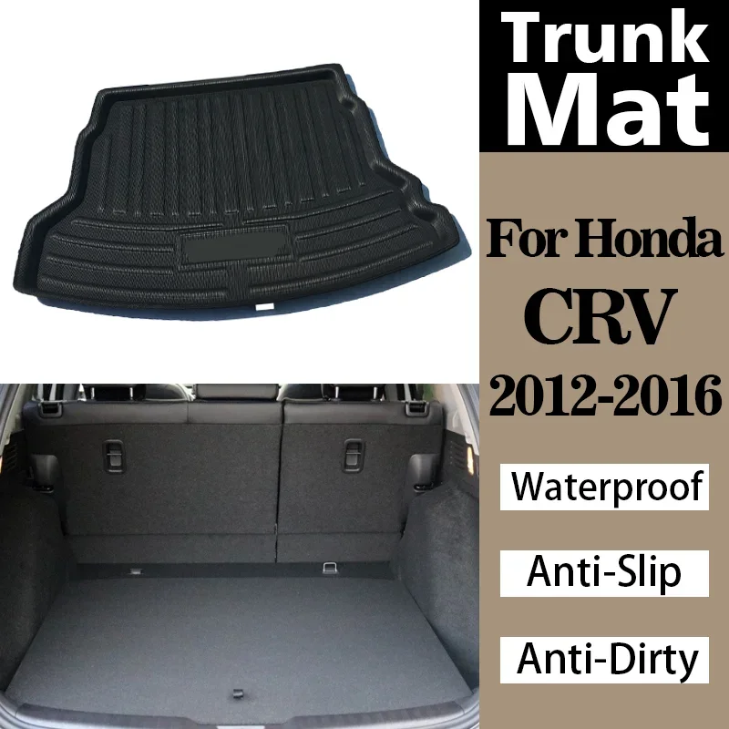 

Коврики в багажник автомобиля для Honda CRV CR-V 2012 2013 2014 2015 2016, коврик для багажника, напольный коврик, противоскользящий, водонепроницаемый