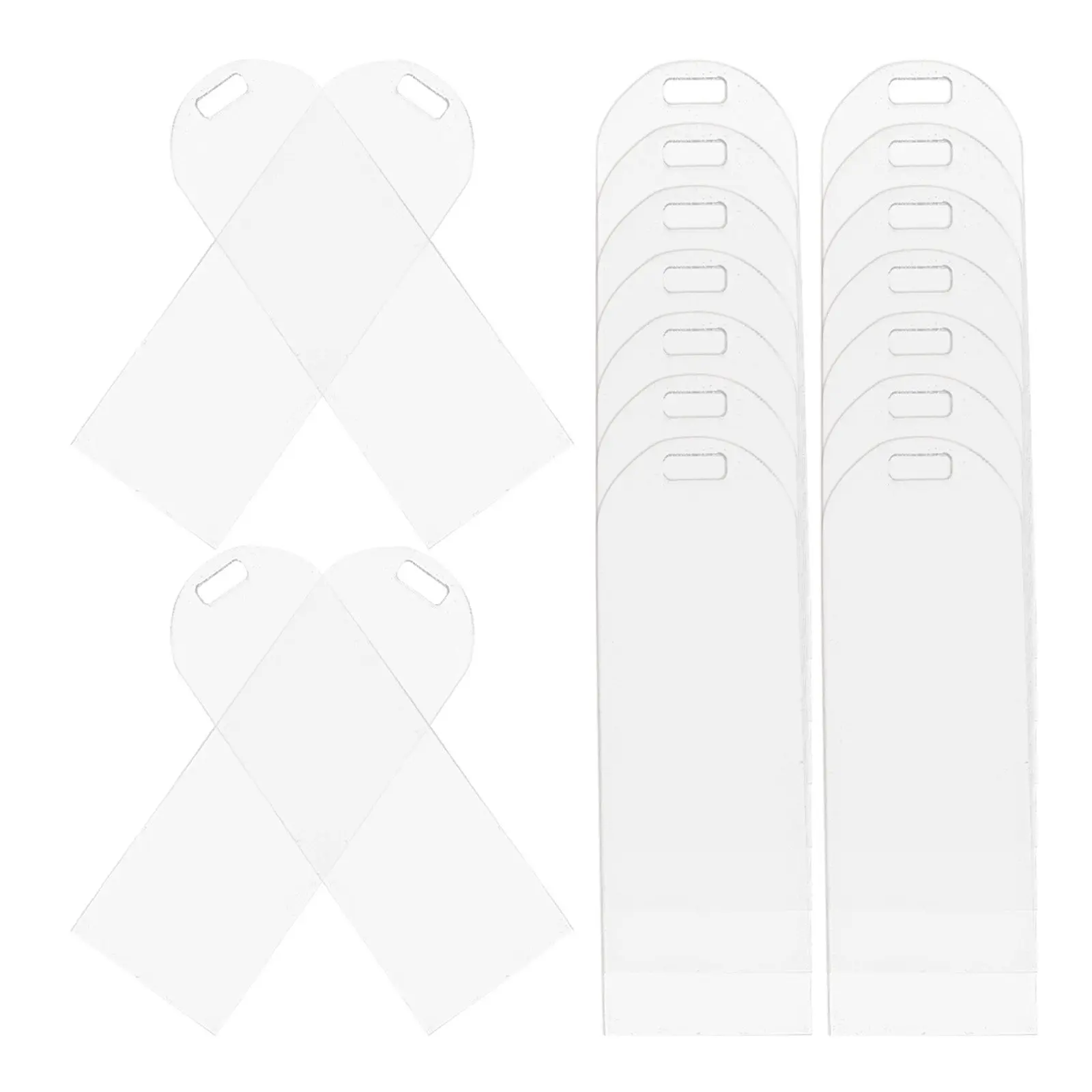 

20 шт. акриловых прозрачных закладок-заготовок для чтения, маркеров для книг, этикеток для студентов, удобных указателей страниц, креативная идея для подарка