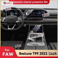 For FAW Bestune T99 2023 2024 Car Panel Film Dashboard Protective Sticker Interior Screen Anti-Scratch Film Accessories