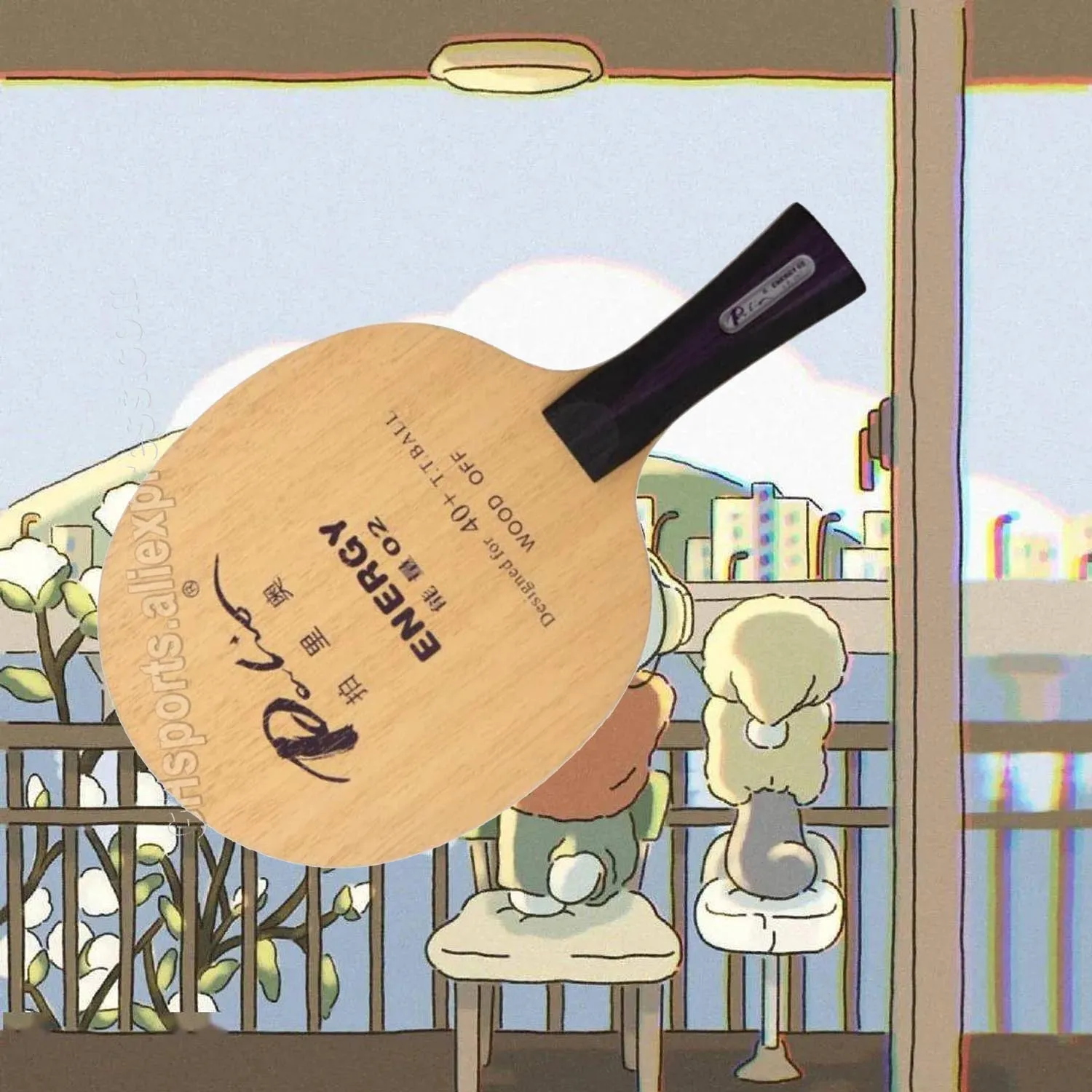 

Palio energy 02 table tennis blade 40+new material table tennis racket game loop and fast attack 5ply woode nergy