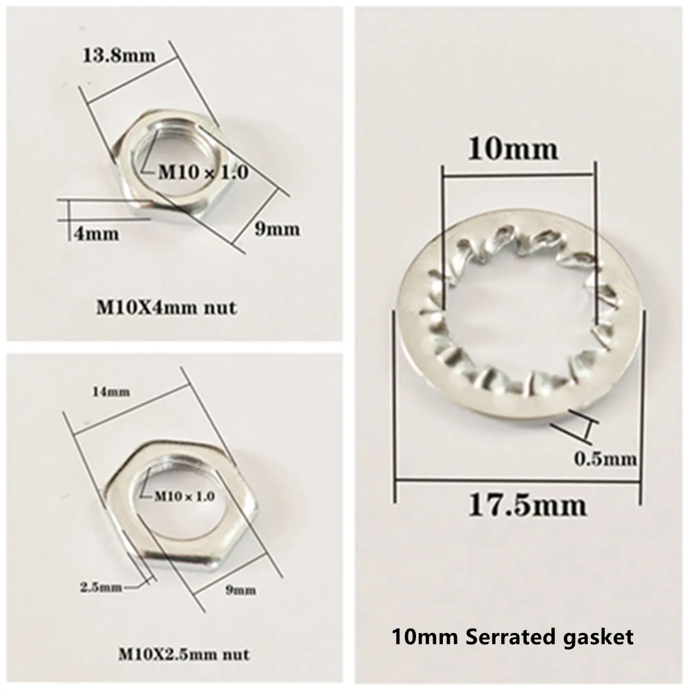 Lamp Tooth Tube Metal M10 Hollow Threaded Tube Galvanized Led Lamp Head Link Fixed Base Support Rod Lighting Accessories Screws