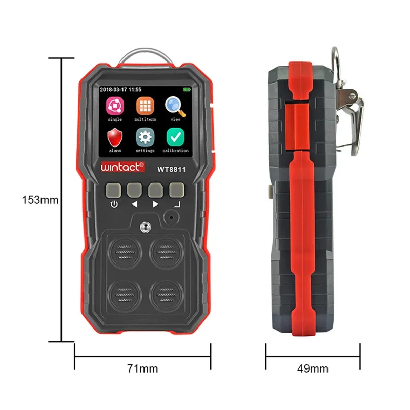 Fine Division WT8811 4 In One Gas Detector Composite Toxic Smoke Alarm