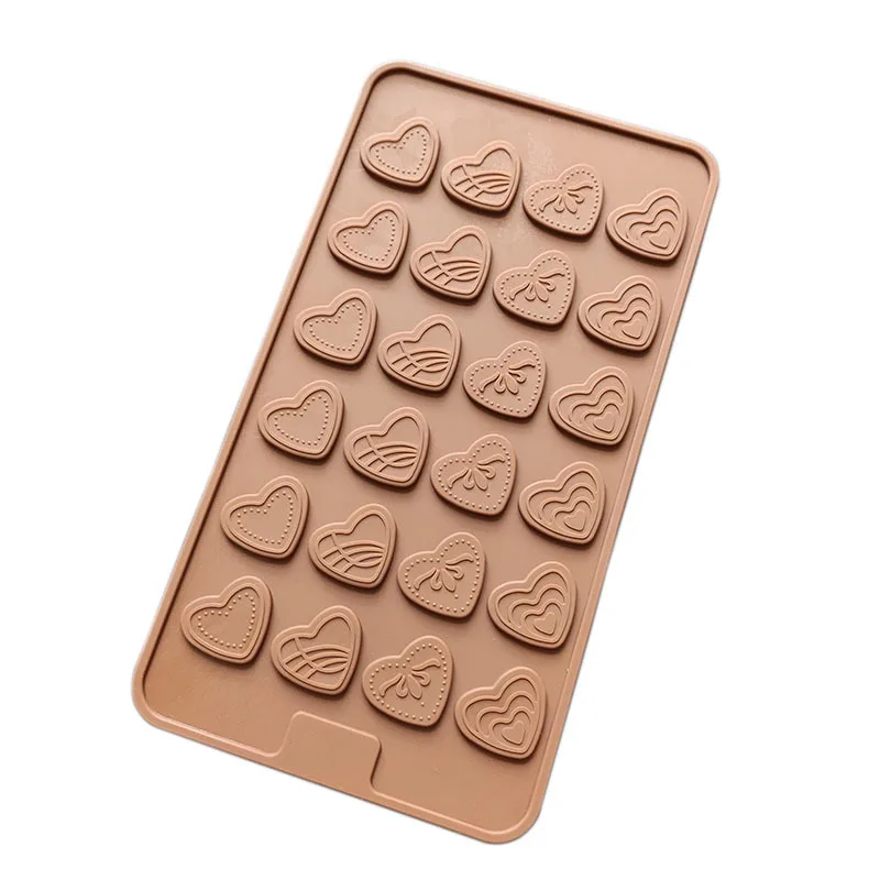 

Brand New Love Heart Shaped Chocolate Mould Cake Tools Candy Mold Silicone Bakeware Cupcake Cake Topper D637
