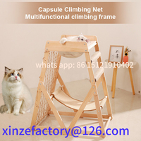 Customizable Cat Climbing Frame Space Capsule Scratching Board Hammock Sisal Wear-resistant Not Falling Chips