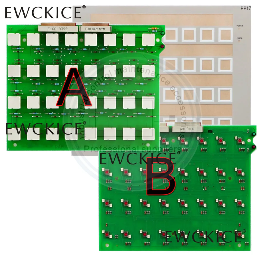 NEW Panel Push Button Panel PP17-II HMI 6AV3688-3ED13-0AX0 6AV3688-4EY06-0AA0 PLC  Front label Film  And Keyapd Membrane keypad