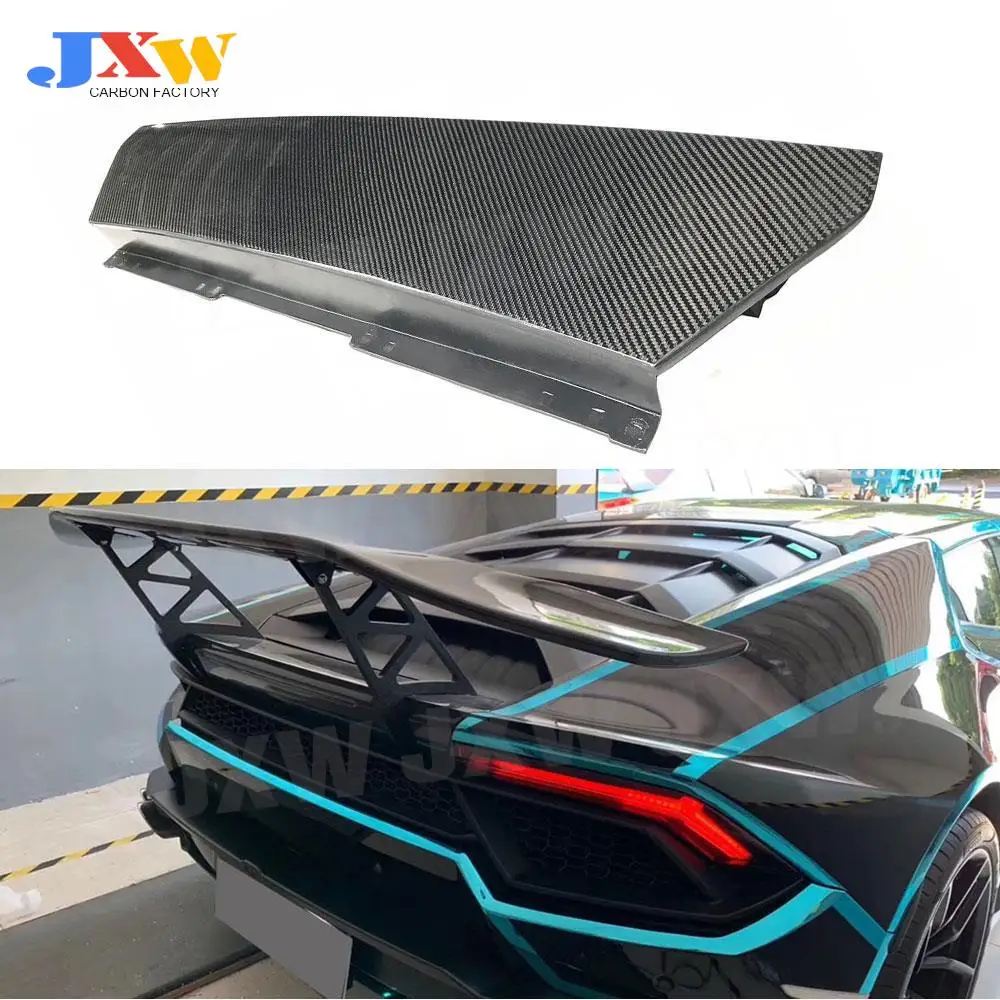 Dry Carbon Car Racing Rear Spoiler Trunk Cover for Lamborghini Huracan LP610 LP580 2014-2018 FRP