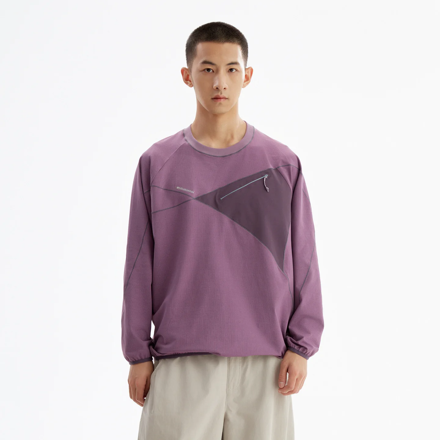Men's Techwear Long Sleeve Tee – Lightweight Soft Touch Breathable Shirt with Structured Fit for Urban Commute & Travel