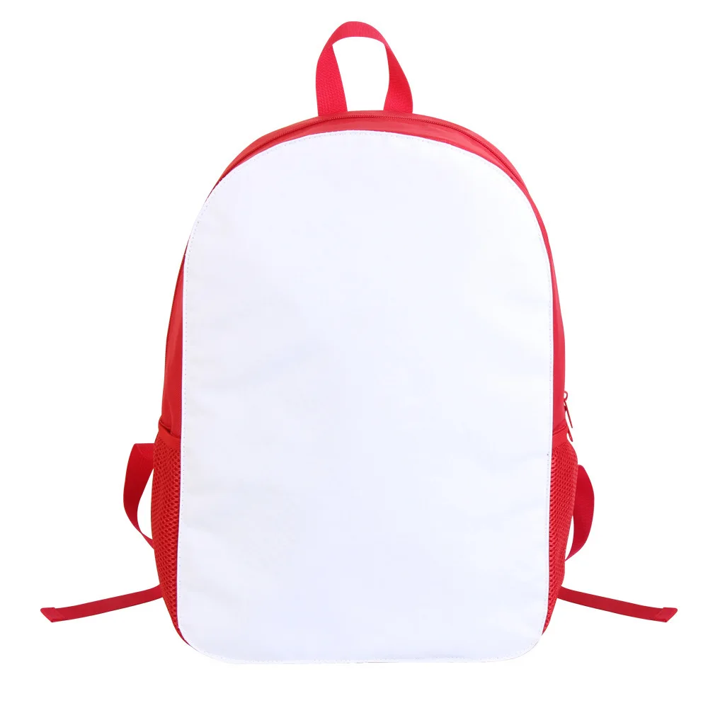 Sublimation Blank Backpack Bag 4 Colors Option Students Schoolbag Large Capacity Canvas Travel Bags For Thermal Transfer Print