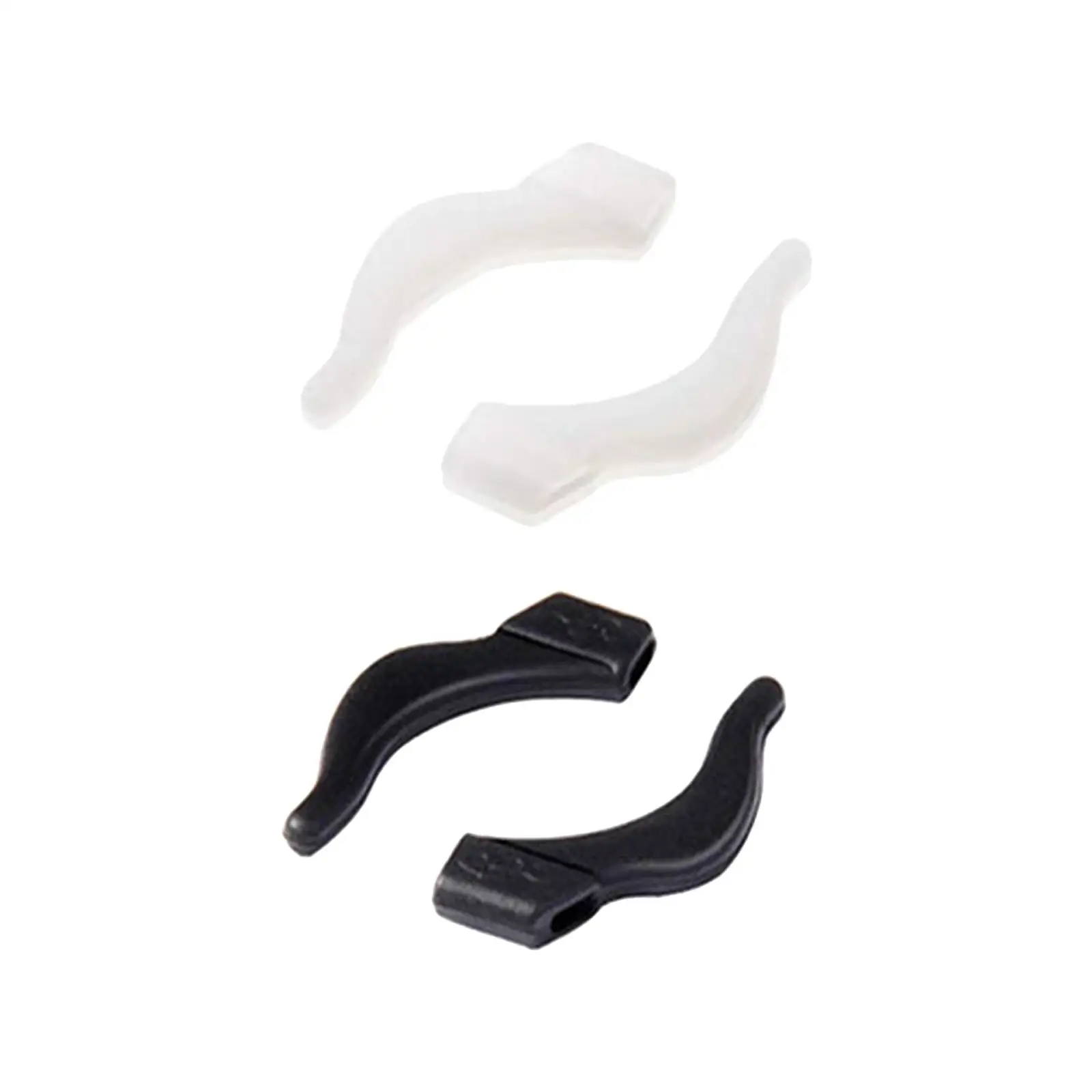 1 Pair Anti Slip Eyeglass Ear Hooks, Silicone Lightweight Comfortable Eyeglasses