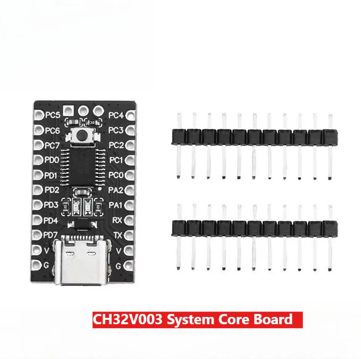 

5pcs CH32V003F4P6 Development Board RISC V Microcontroller Minimum System Module Core Board for DIY Projects