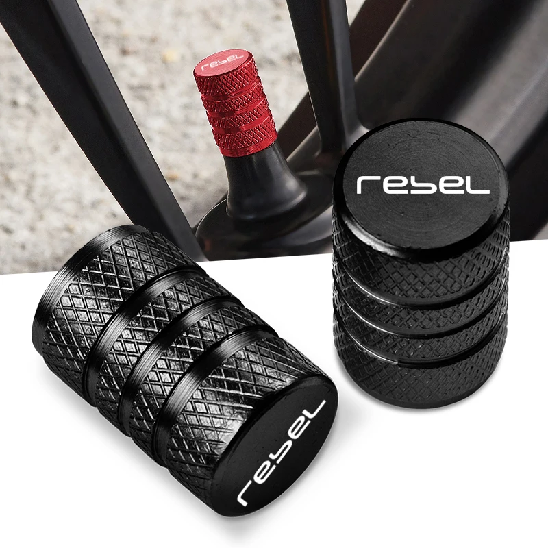 2PCS For Honda Rebel 300 Rebel 500 CMX Rebel300 Rebel500 Accessories Motorcycle CNC Aluminum Tire Valve Air Port Stem Cover Caps