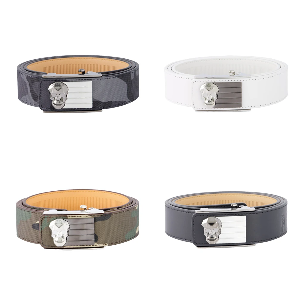 

2025 New Men's and Women's Stylish and Versatile Belt with No Teeth and Automatic Buckle Hardware