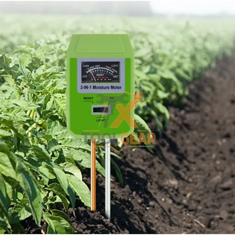 2026hotsale* 3 in 1 Portable Digital Handheld Instant Reading With Screen Display Wireless Soil Moisture PH Light Meter Soil
