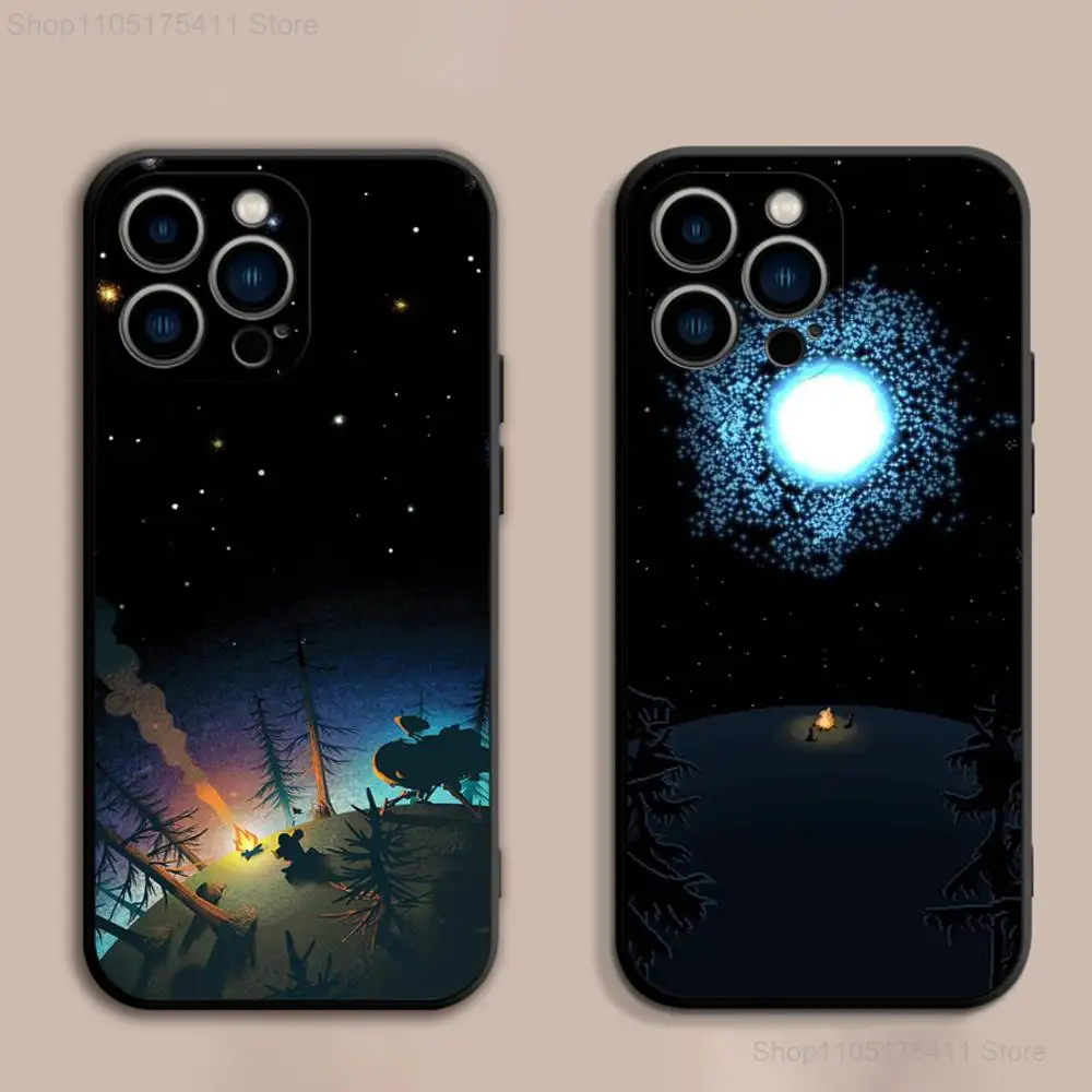 

O-Outer-W-Wilds Cool Phone Case For iPhone 17,16,15,14,13,12,Pro,Max,Plus,E,SE4,Air,Mini Black Soft Cover