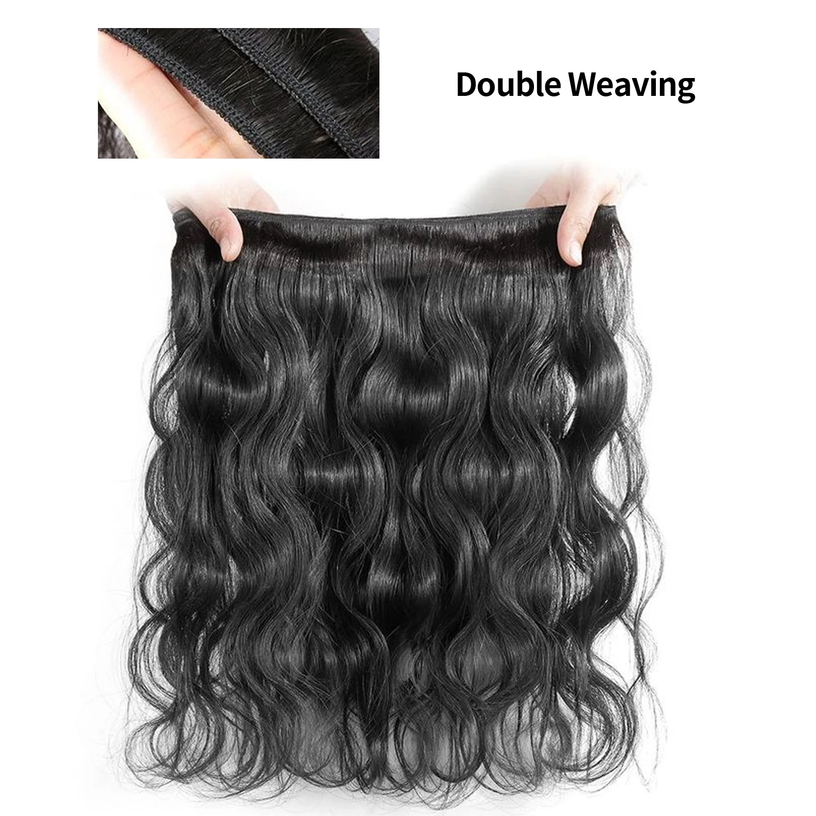 16A 30 นิ้ว Body Wave Human Hair Extensions 1/3/4/5 บราซิลผมน้ําหยักสานราคาถูกขายส่งสําหรับผู้หญิง