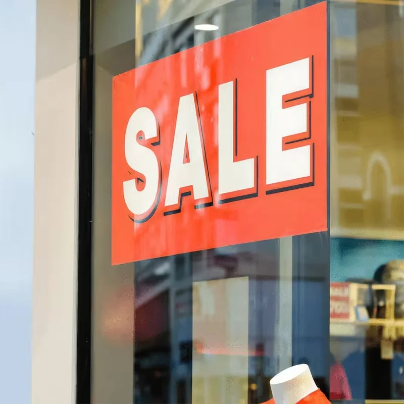 Custom Commercial Store Discount Advertising Stickers Are Waterproof Suitable for Store Windows Glass Surfaces Transport vehicle