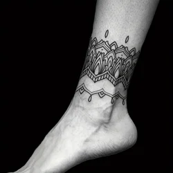 1 Sheet Personality Foot Ring Anklet Tattoo Sticker Waterproof Lasting Temporary Tattoo Party