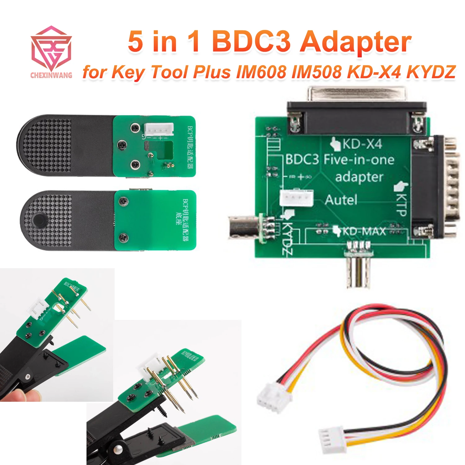 

5в1 BDC3 Адаптер для программирования ключей BCP Free Сварочный адаптер для Key Tool Plus IM608 IM508 KD-X4 KYDZ для G42 G20 G30 G70 G05