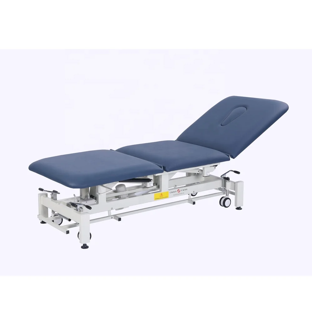 

3 Section Hi Low Electric Medical Treatment Bed Rehabilitation Bed Physiotherapy Chiropractic Table Hospital Massage Therapy Bed