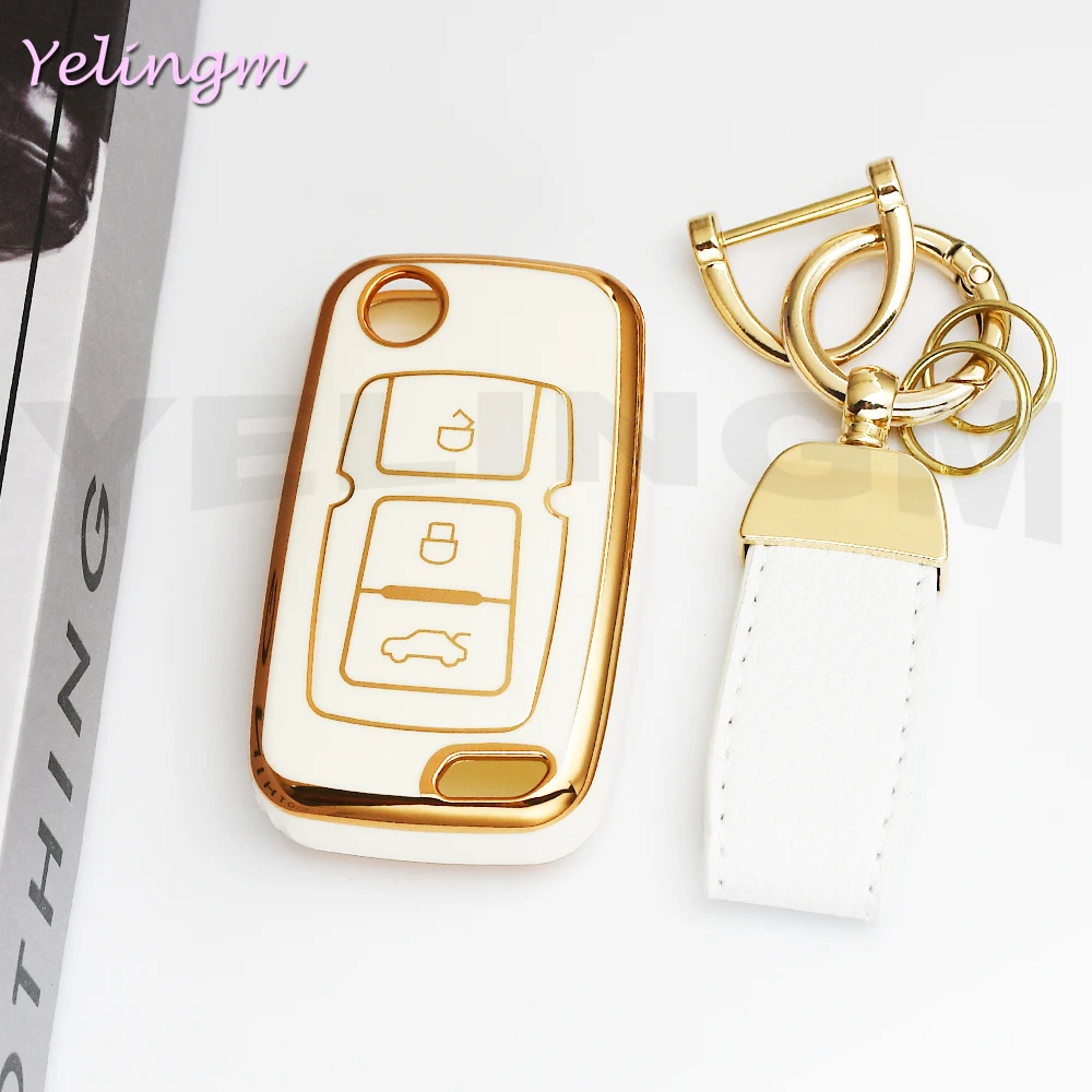 3 Button Folding Remote Car Key Case Cover for Geely Emgrand EU 7 EC7 EC715 EC718 EC7-RV EC715 EC718-RV GC5 GC6 EC8 SL Keychain view 3