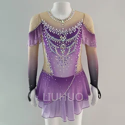 LIUHUO Figure Skating Performance Clothing Children's Adult Skating Performance Grading Clothing Artistic Gymnastics Grading