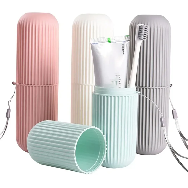 

Multifunction Travel Portable Toothbrush Cup Bathroom Toothpaste Holder Storage Case Box Organizer Travel Toiletries Storage Cup