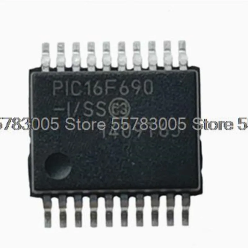 10PCS New PIC16F690-I/SS SSOP20 Microcontroller IC chip