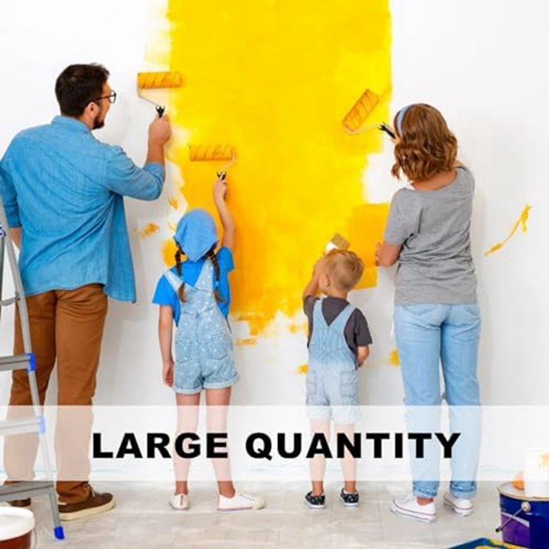 Paint Roller Frame com Single Lever Handle, Pintura Detalhe e Corte, 24 PCs