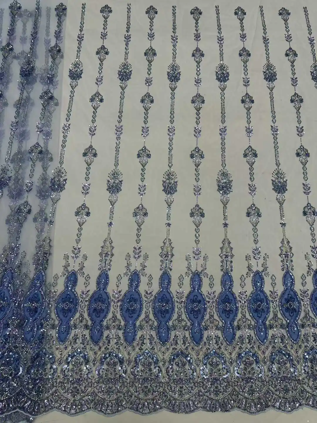 아프리카 헤비 비즈 레이스 원단 2025 고품질 비즈 나이지리아 스팽글 신랑 레이스 프랑스 튤 원단 파티 드레스 재봉용