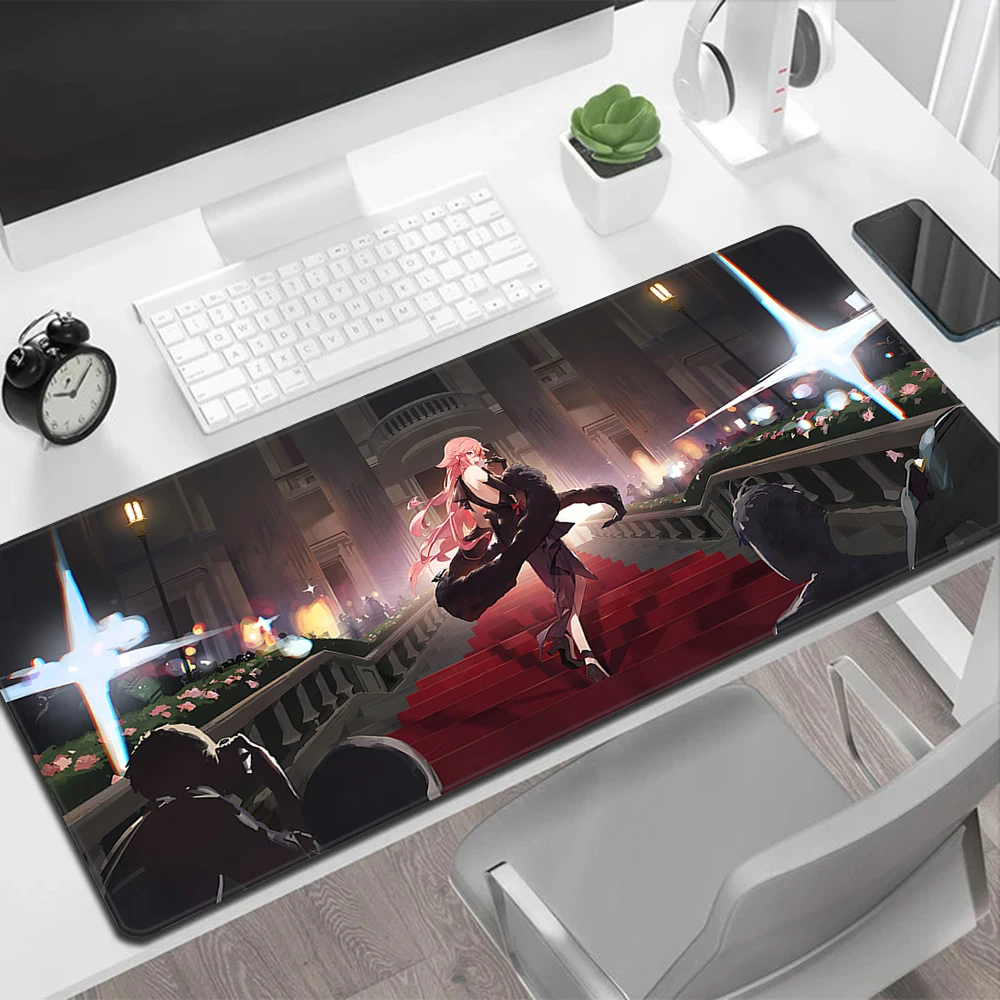 Yae Miko Genshin Impact Mousepad HD Printing Computer Gamers Locking Edge Non-slip Mouse Pad XXL90x40cm Keyboard PC Desk Pad