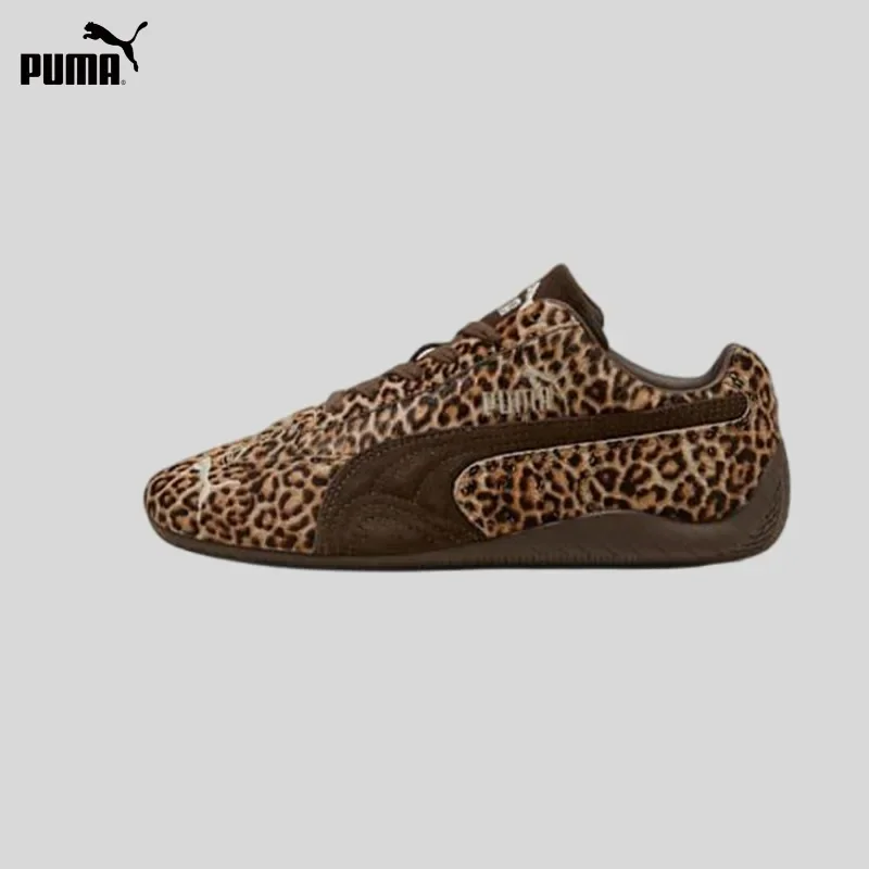 Puma Autumn Women's Sports Leopard Print Low-top Casual Shoes 406690-01